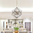 Holzman 6 - Light Dimmable Geometric Chandelier