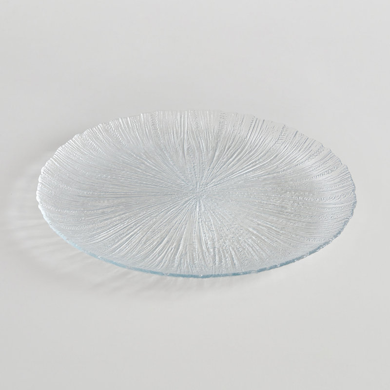 Ivy Bronx Bienaime Glass Platter