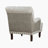 Garrix 31.5" Modern Textured Accent Chair with Button-Tufted Back, Nailhead Trim & Turned Wood Legs