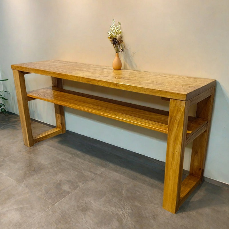 Simple Modern Solid Wood Console Table, 29.5" H x 70.9" W x 23.6" D