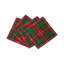 Tartan Cotton Sateen Cocktail Napkins-1070698613