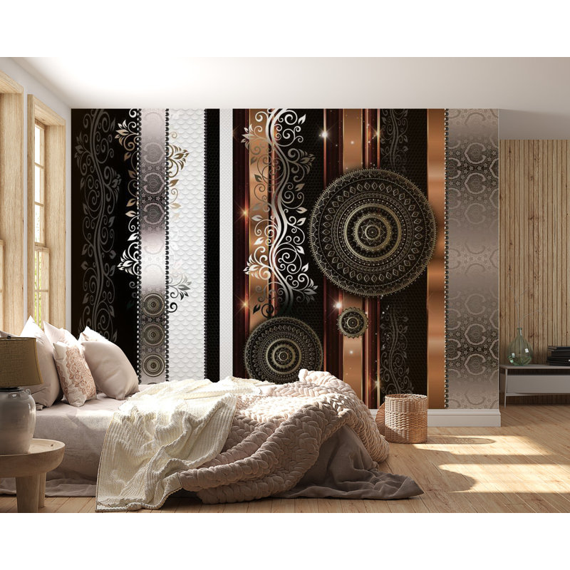 Murale Peel & Stick Glam - harmonie dorée, L 110 po x l 154 po