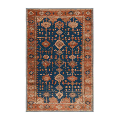 Tapis brun turc lavable à la machine