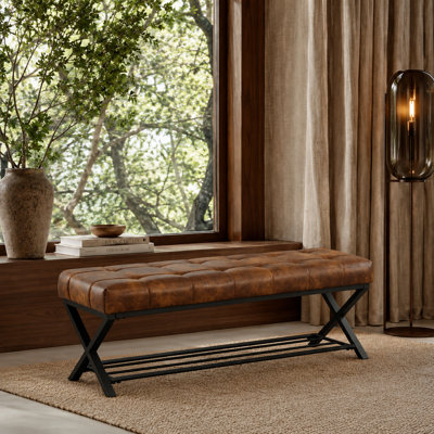 Richia Cushioned Bench With Shoe Storage