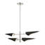 Cortina 4 - Light Steel Dimmable Modern Linear Chandelier-1551106652-1551106643