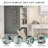 Tall Tilt Out Laundry Hamper Cabinet With Drawer & Hidden Hamper & Storage Shelves Bathroom-1909320619
