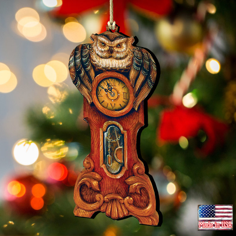 5'' Wood Hanging Figurine Ornament