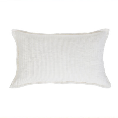 Chatham 100% Cotton Sham Soft Ribbed Texture
