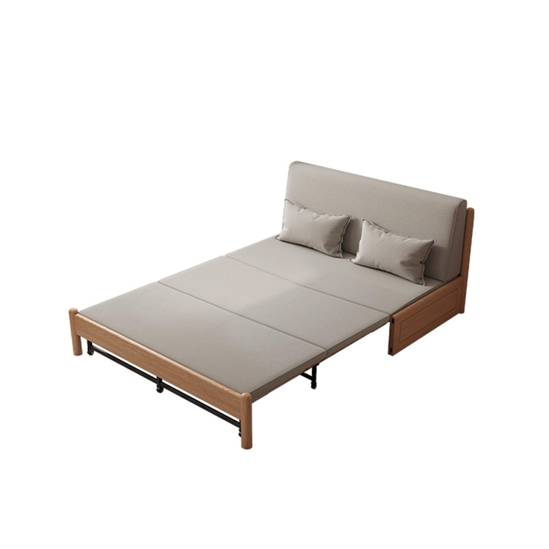 Coussin de canapé modulaire en lin gris, H 31,1 po x l 72,83 po x P 32,99 po