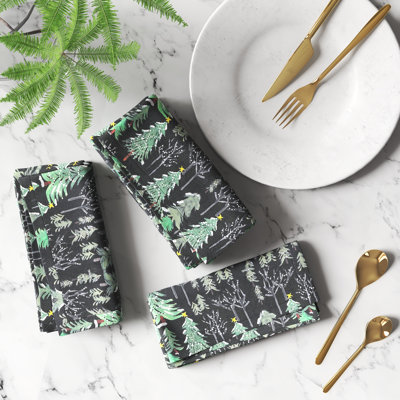 Serviette en coton 18 po Steinberg Christmas Tree Memories