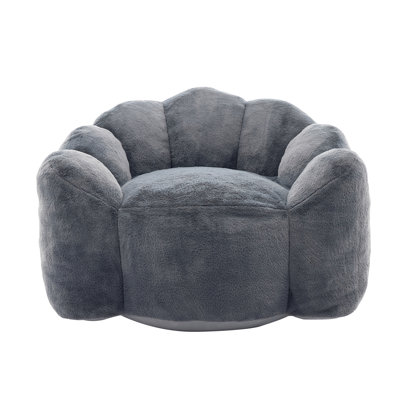 Ergonomic High-Density Foam Filled Lotus Style Compression Sofa Chair with Carry Handle by George Oliver