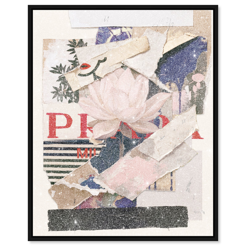 Milano Collage Print by Oliver Gal, 25"H x 31"W, Black Floater Frame