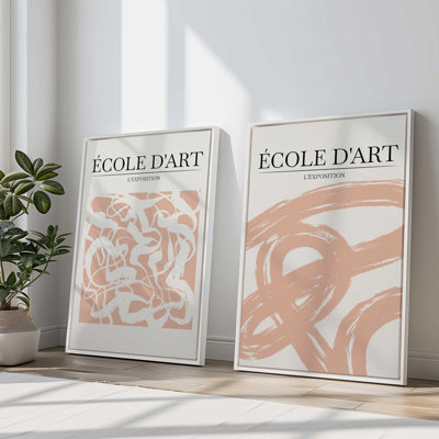 Flowing Forms, Set of 2 Print on Canvas