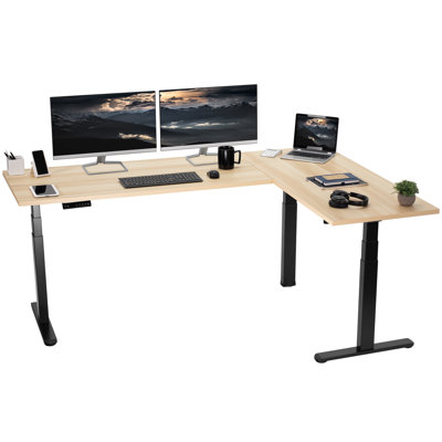 Bureau en coin VIVO Electric 78 po x 55 po, série 3E5SB