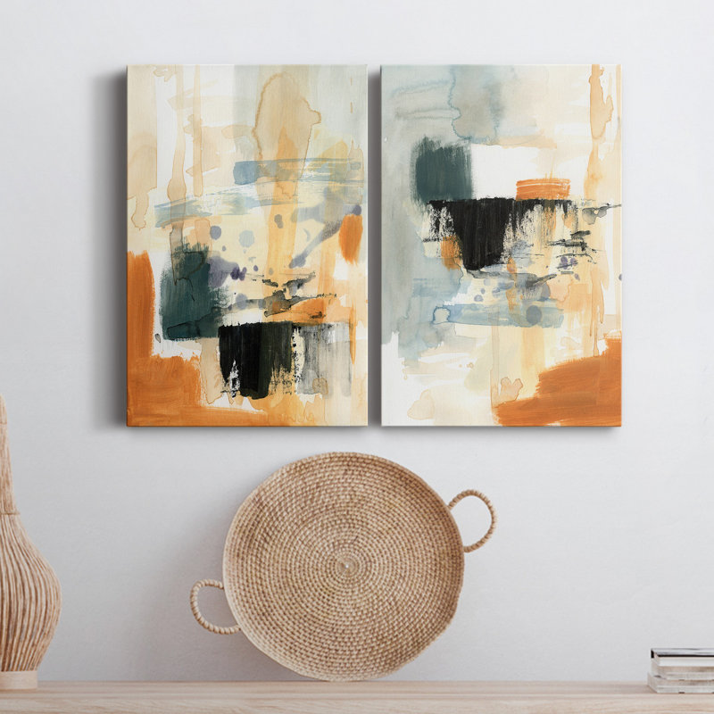 " Seria III " 2 - Pieces Painting Print, 18" H x 24" W x 1" D