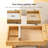 Mini Couch Arm Table For Narrow Armrest, Bamboo Sofa Arm Tray With Storage Box, Rotating Tabletop & Phone Stand, Adjustable Sofa Arm Table Clip For Snacks Or Dining, Width Of Armrest 1-7 Inch-1724171252