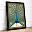 Peacock in Display Botanical - Framed Print-2032980373-2032980374