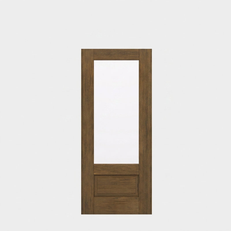 Porte d'extérieur 80 po en acajou à dalle 3/4 3/4, 1 panneau, sans finition, 32 po x 80 po [porte 32 po]