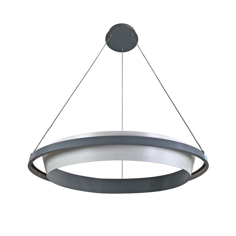 LED Chandelier, Gray