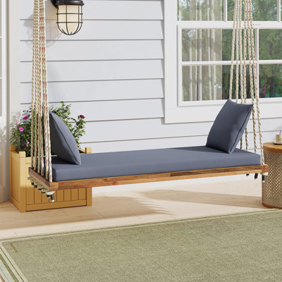 Balancelle en bois d'acacia de qualité supérieure pour une détente et un style ultimes