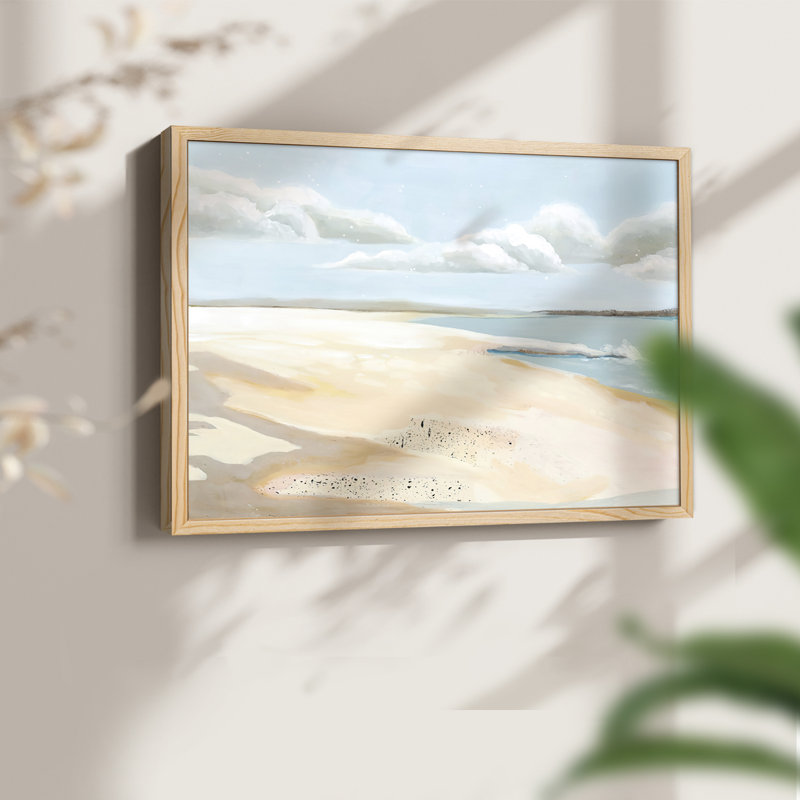 Sandy Getaway II -Framed Print - Restickable, Natural, 22" H x 28" W