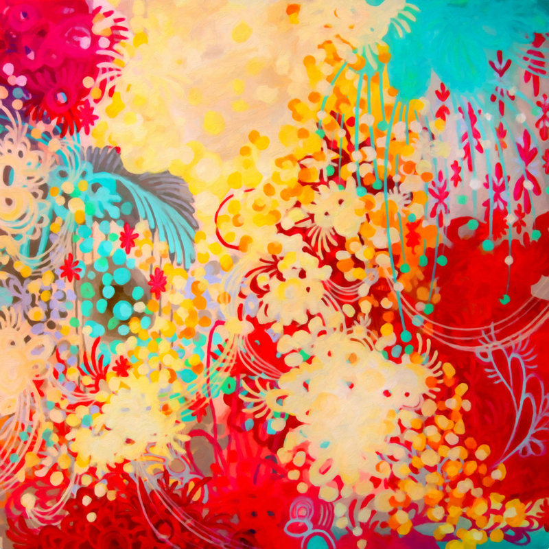 " Young Bohemian ", 12" H x 12" W  , No, Wrapped Canvas