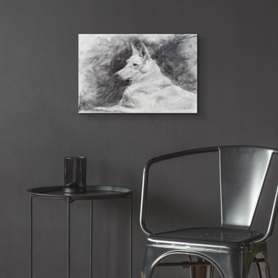 «White Shepherd In Gray» par Robert Campbell
