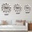 Minimal Geometric Lines and Squares II - Horloge murale moderne-59913717