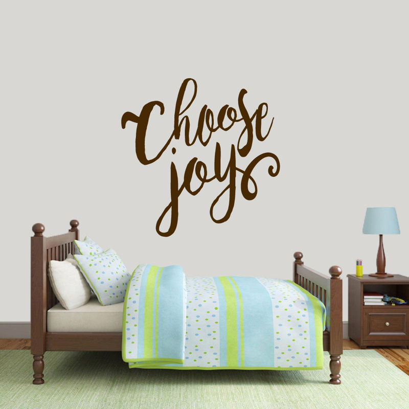 Décalcomanie murale choose joy, Brun