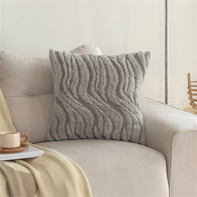Soild Striped Throw Pillow Covers 18X18 Inch