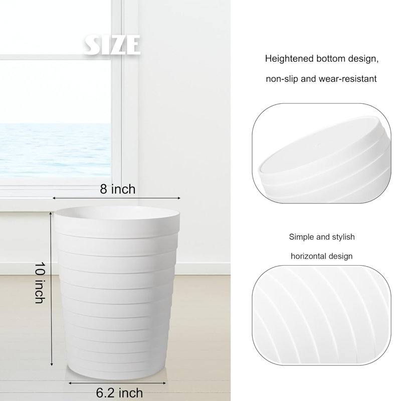 Petite poubelle de salle de bain, corbeille en plastique pour poubelle pour salle de bain