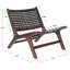 Chaise d'appoint en cuir Denman-858197323