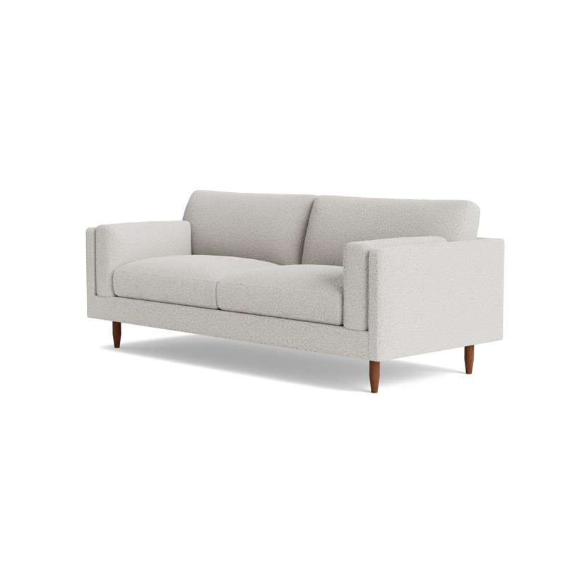 Skinny Fat Loveseat (70"), 85" W, Performance Velvet - Nutmeg