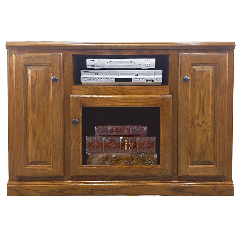 Meuble télé en bois massif pour téléviseur de 50 po ou moins Clontarf, Bourbon classique