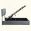 Lit plateforme tapissier avec système de rangement hydraulique-40734324