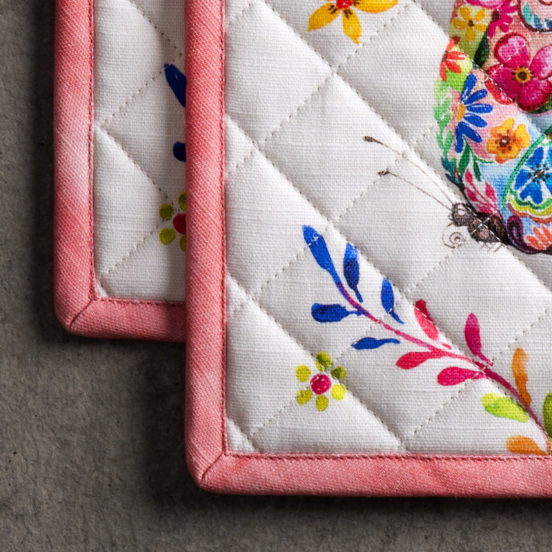 Maison D' Hermine Cotton Potholder Set