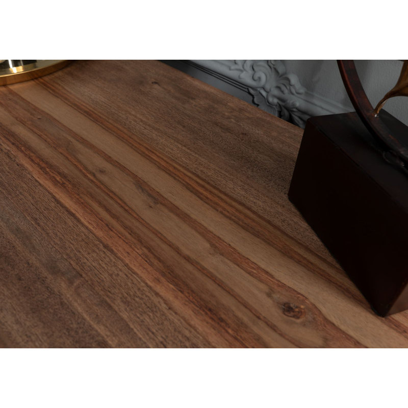 Bueno 120cm Solid Wood Sideboard, Dark Brown