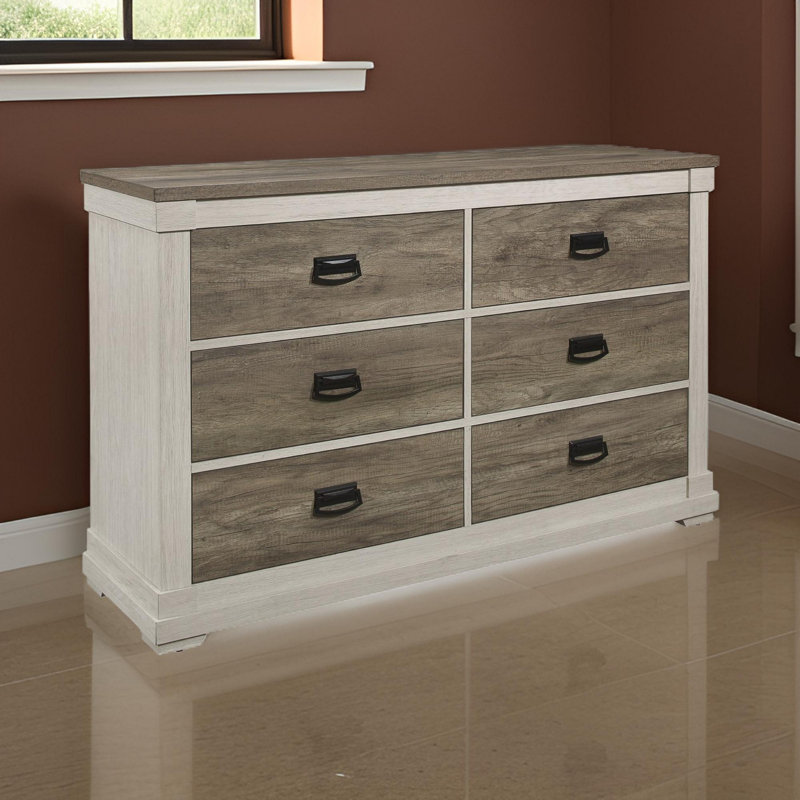 Commode double à 6 tiroirs Noonan