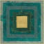Teal Squares' Framed Print on Canvas