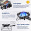 Ensemble de wok d'extérieur à cazo mexicain Arc, 69 pte, brûleur au propane 30 000 BTU