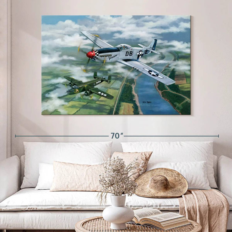 Fighter And Bomber, 34" H x 51" W