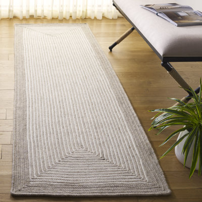 Tapis beige / ivoire en laine / coton tissé à la main Aria