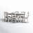 Quinta Extendable Four Leg Dining Set-1049488338-1030814635