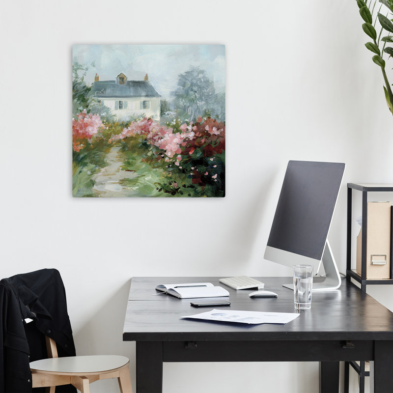Art floral Garden View Ii, H 18 po x l 18 po