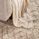 Hand Knotted Wool Geometric Area Rug in Ivory