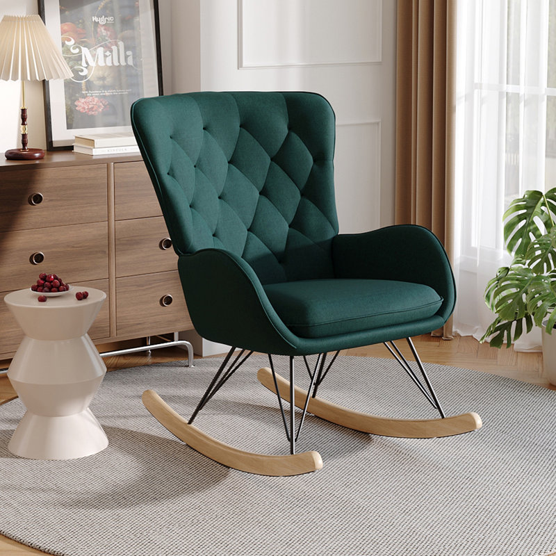 Ezio Rocking Chair, Green