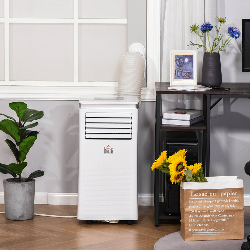 HomCom 8000 BTU Portable Air Conditioner with Energy Saver Mode and Dehumidifier Function