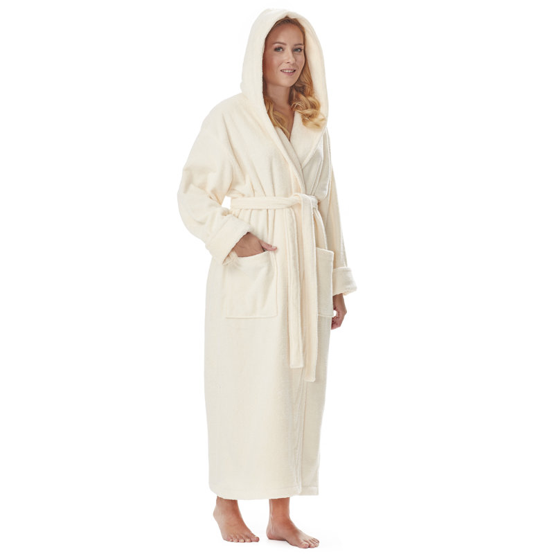 Peignoir à chevilles 100% coton Hovis, Petit, Crème