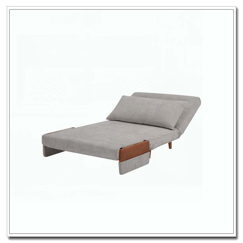 Fauteuil d'appoint rembourré convertible, Gris