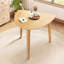 Table d'appoint triangulaire moderne avec pieds en bois massif pour espaces de vie compacts-1729825873